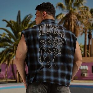 YoungLA Cut-off Flannel